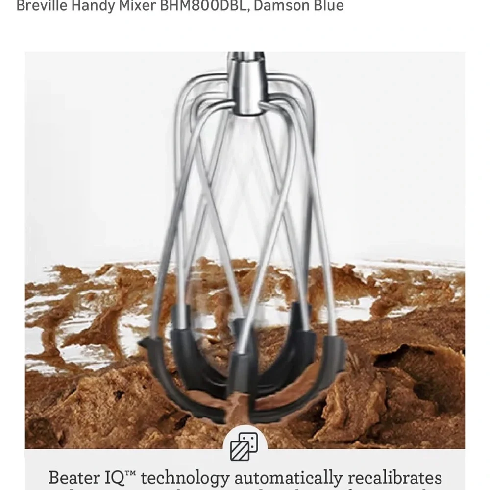 Like New Breville Hand Mixer in Damson Blue— Used Twice - Picture 2 of 10